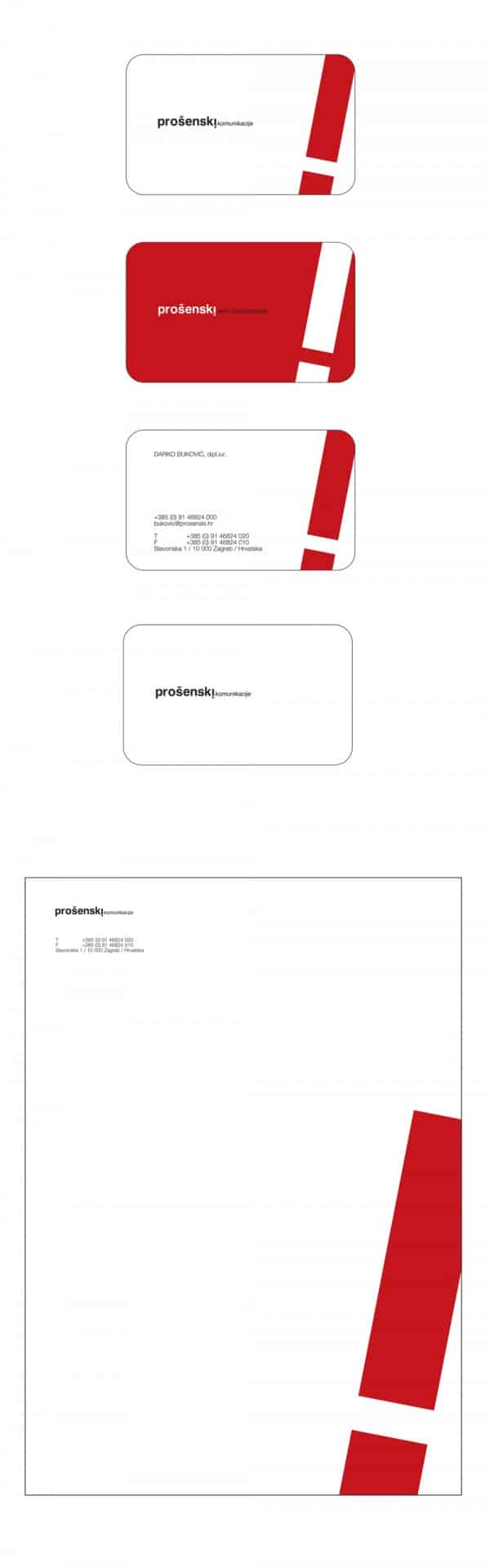 Visual identity for Prošenski komunikacije