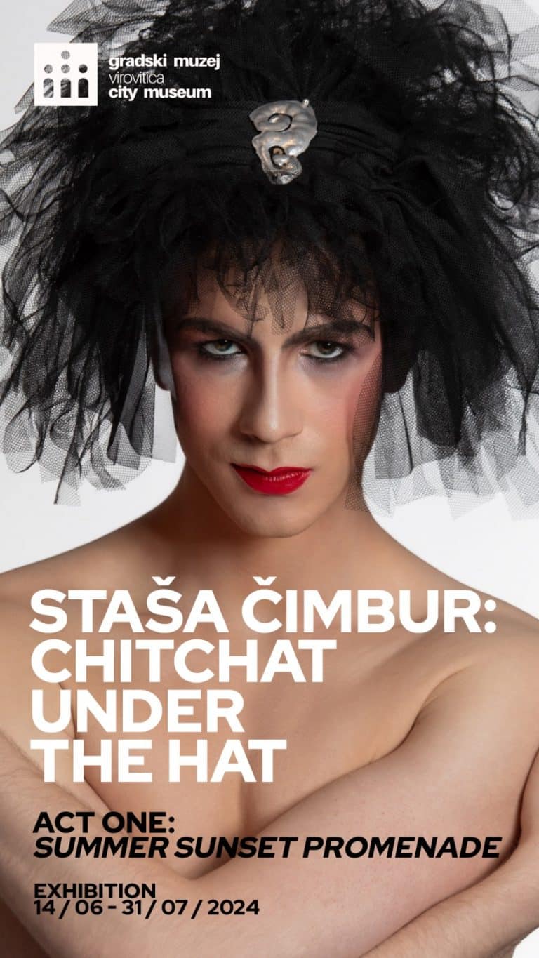 Exhibition identity design Staša Čimbur: Chitchat Under the Hat