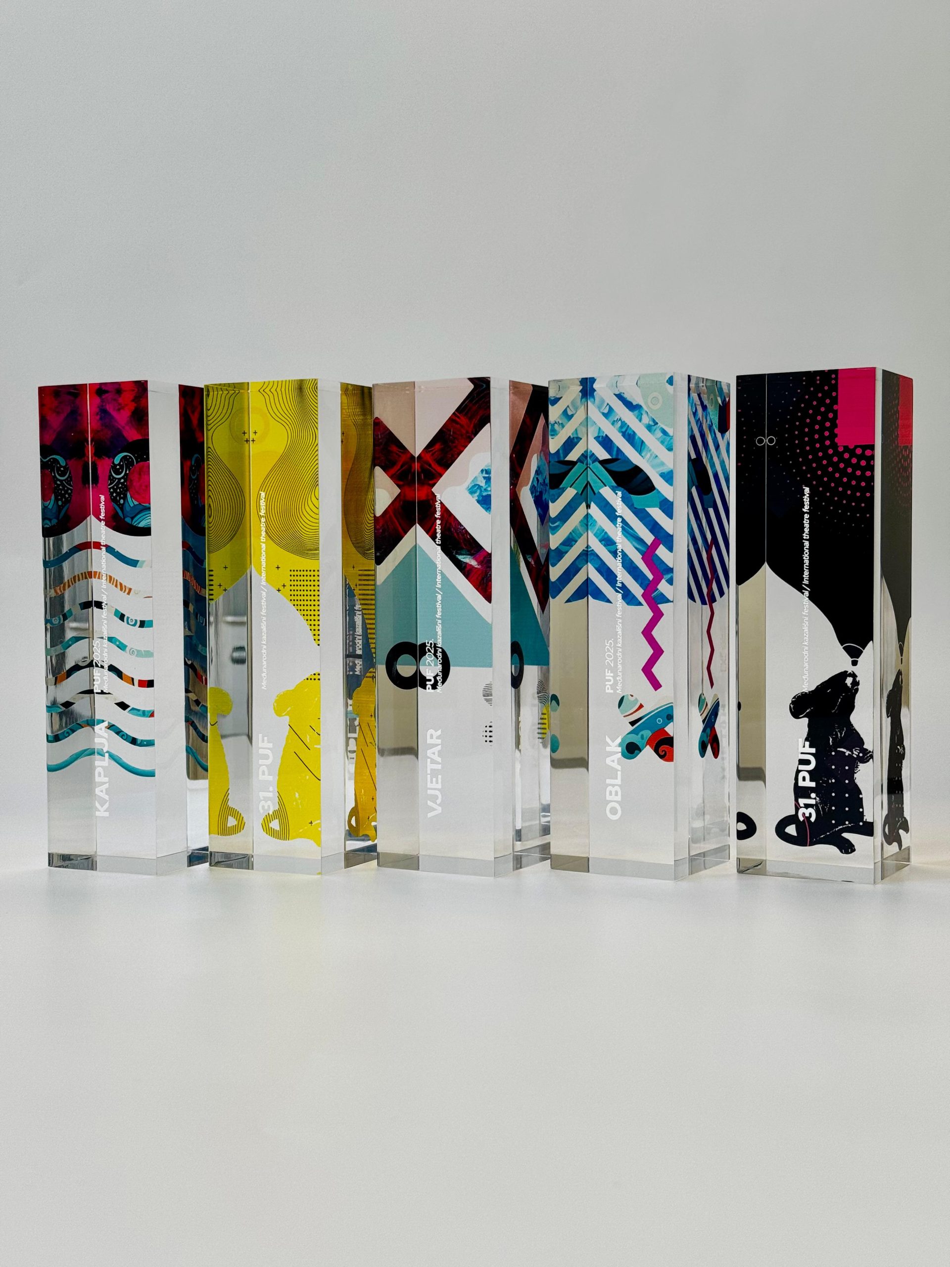 Awards design for the 31st PUF International theatre festival