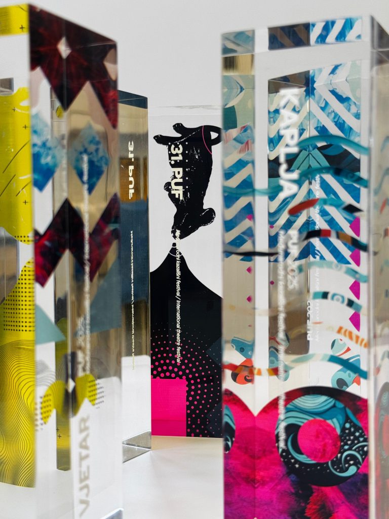 Awards design for the 31st PUF International theatre festival